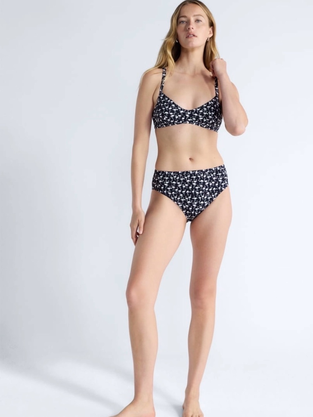 Free Assembly Women's Longline Triangle Bikini set M